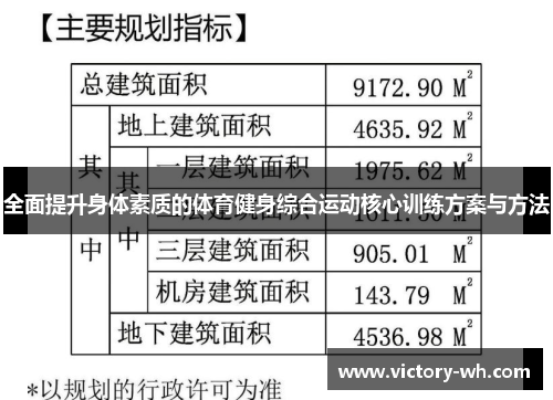 全面提升身体素质的体育健身综合运动核心训练方案与方法